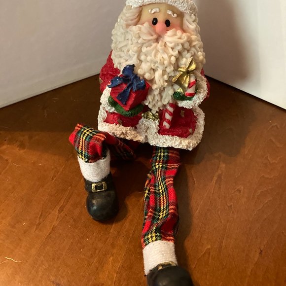 SANTA HANGS OVER DESK CUTE HOLDING PRESENTS CUTE - Picture 5 of 8